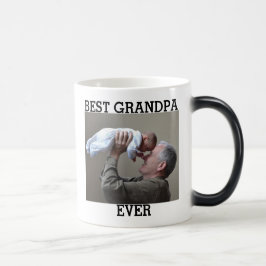 Taza Mágica Mejor foto del abuelo jamás Personalizado crea la 