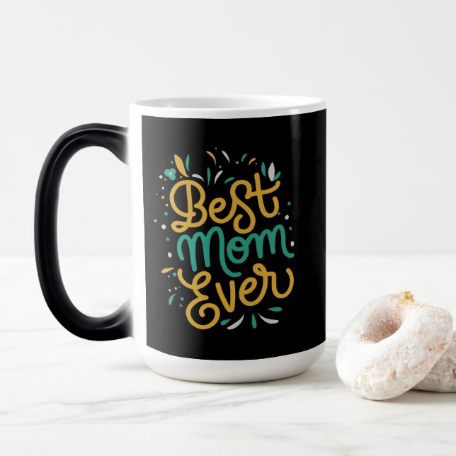 Taza Mágica mejor mamá de todos los tiempos (Con donut)
