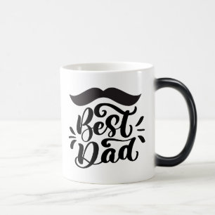 Taza Mágica Mejor papá, bigote
