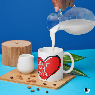 Taza Mágica Mejor Papá del Mundo Foto Moderna Día del Padre