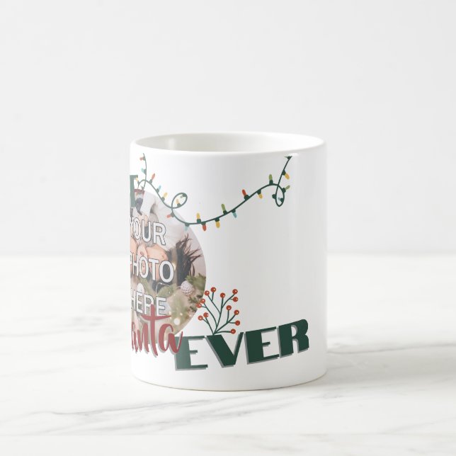 Taza Mágica mejor santa jamás christma regalo para papá person (Centro)