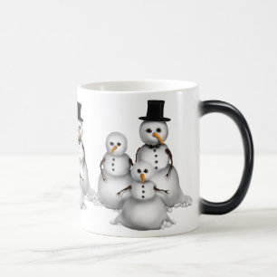 Taza Mágica Melding Snowman mug