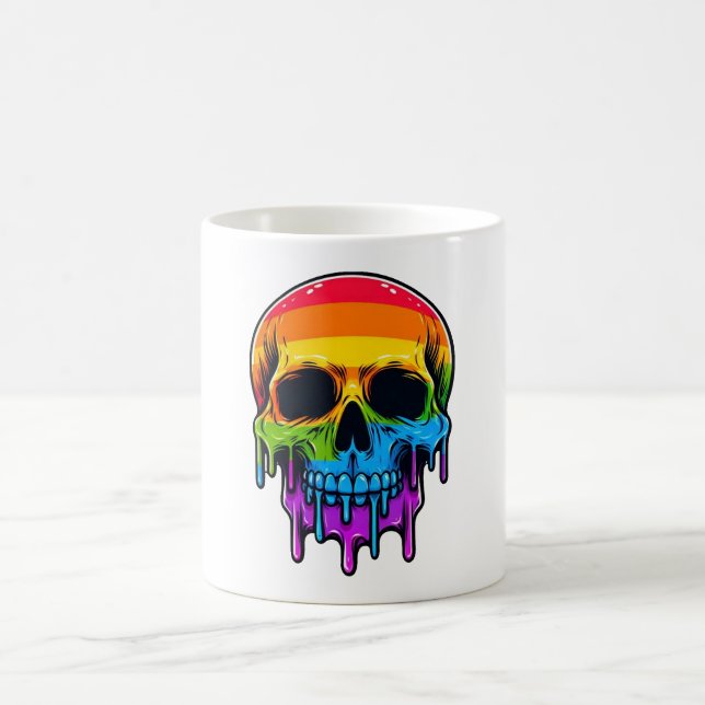 Taza Mágica Melthing Rainbow Skull (Centro)