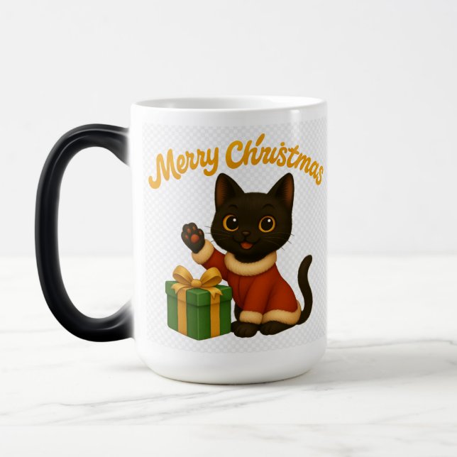 Taza Mágica Merry Christmas with Emi the Black Cat (Izquierda)