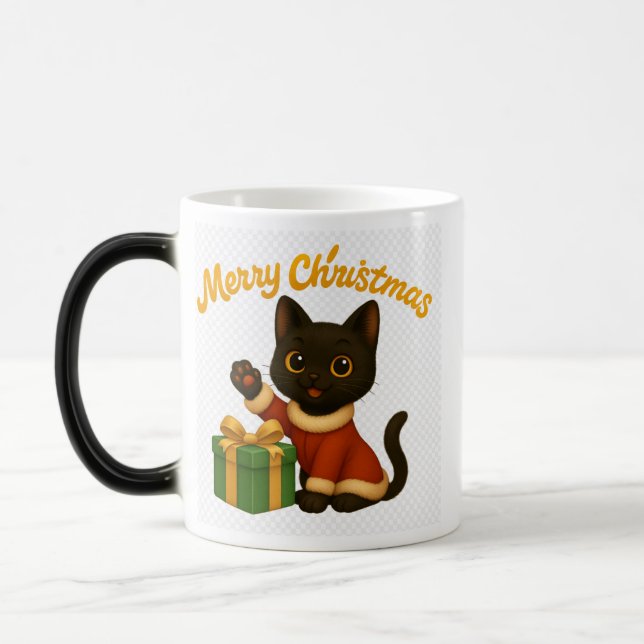 Taza Mágica Merry Christmas with Emi the Black Cat (Izquierda)