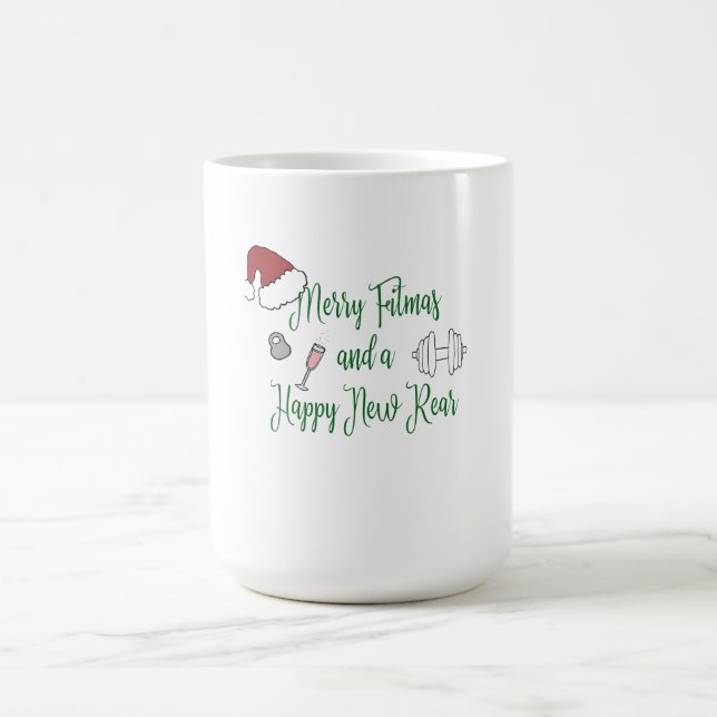 Taza Mágica Merry Fitmas y un nuevo trasero feliz (Centro)
