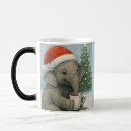 Taza Mágica Merry Moments with a Cocoa-Loving Elephant Holiday