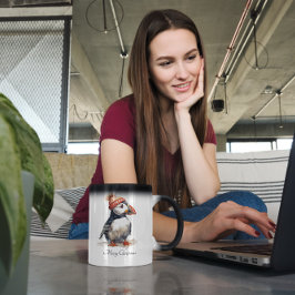 Taza Mágica Merry Puffin, personalizado