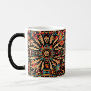 Taza Mágica Mesmerizando cobalto "Sueño azteca" Magia Morphing