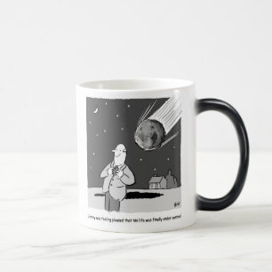 Taza Mágica Meteorito Divertido que Golpea la Tierra Desastre