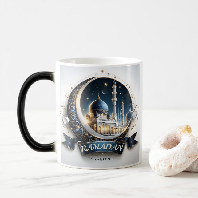 Taza Mágica Mezquita Azul de la Marina de Oro Mubarak (Con donut)