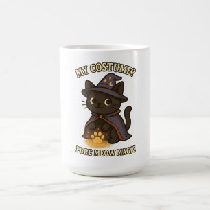 Taza Mágica Mi disfraz Pure Meow Magic Witch Cat Halloween