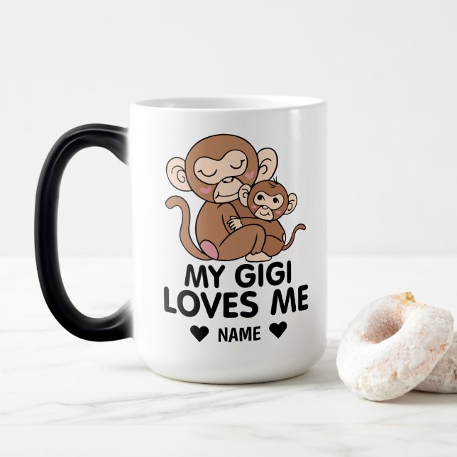 Taza Mágica Mi Gigi Me Ama (Con donut)