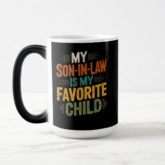 Taza Mágica Mi Hijo De Derecho Es Mi Familia Alegre Favorita