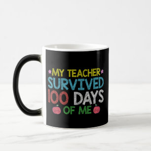 Taza Mágica Mi maestro sobrevivió al día 100 de mi escuela