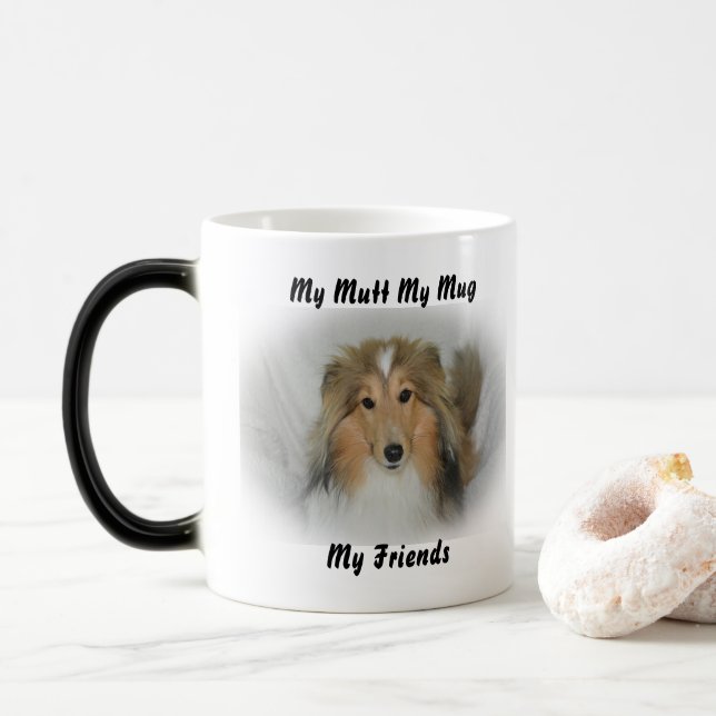Taza Mágica Mi Mutt Mi Mug Mis Amigos. (Con donut)