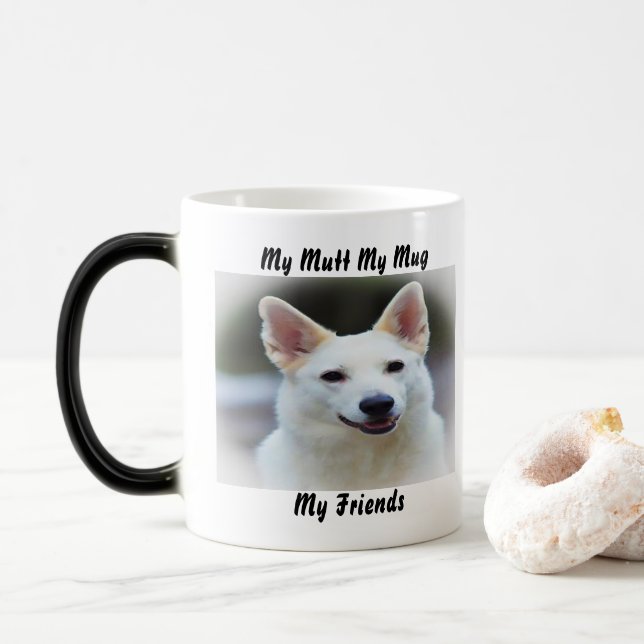 Taza Mágica Mi Mutt Mi Mug Mis Amigos. (Con donut)