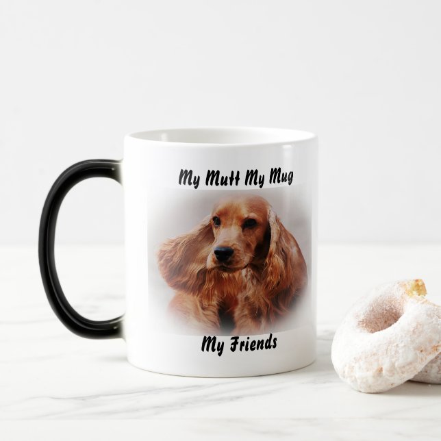Taza Mágica Mi Mutt Mi Mug Mis Amigos. (Con donut)
