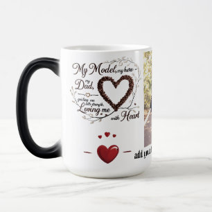 Taza Mágica Mi papá, mi héroe - Mug Morphing Mágica de 15 oz