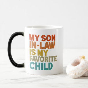 Taza Mágica Mi yerno es mi familia graciosa favorita