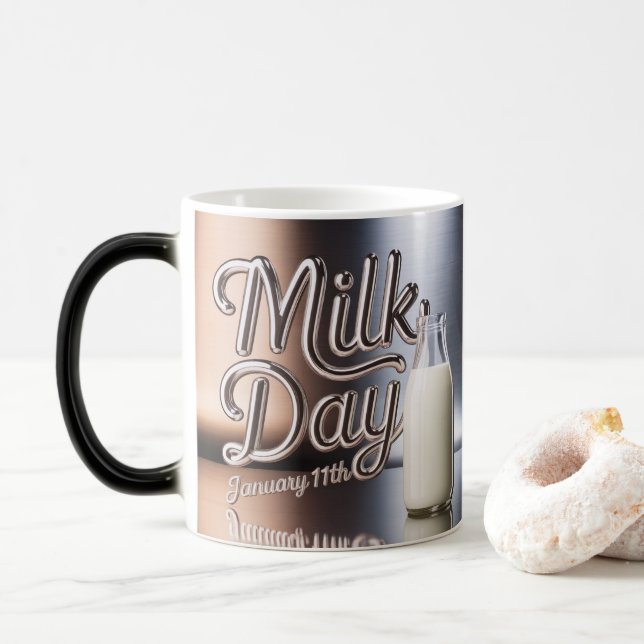 Taza Mágica Milk Day Morphing Mug January 11th (Con donut)