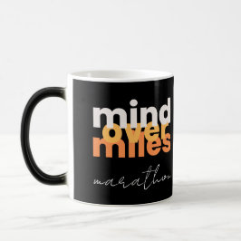Taza Mágica Mind Over Miles Moderno Black Distance Runner
