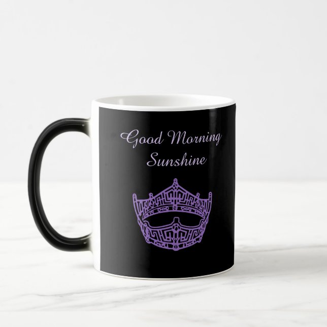 Taza Mágica Miss America Good Morning Sunshine Crown Mug (Izquierda)