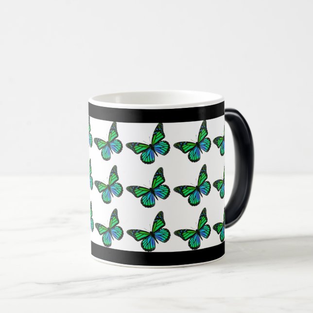 Taza Mágica Modelo de la naturaleza de la mariposa (Anverso derecho)