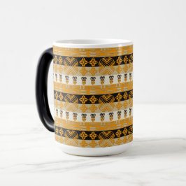 Taza Mágica Modelo tribal africano de las rayas de Etnic
