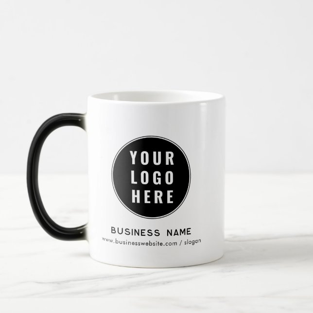 Taza Mágica Modern Business Logo Website Promotional Custom (Izquierda)