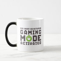 Modo de juego Gamers activados y Mug divertida gee
