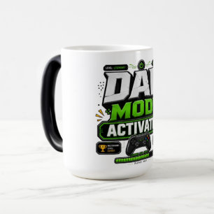Taza Mágica Modo Papá Activado Divertido Papá Jugador Día del