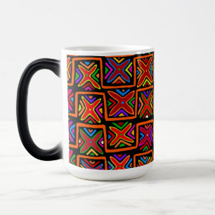 Taza Mágica Mola tribal Kuna - Verificación Roja