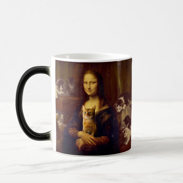 Taza Mágica Mona Lisa y su gato (Izquierda)