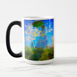 Taza Mágica Monet Woman con una sombrilla