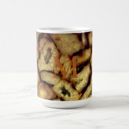 Taza Mágica Monograma de Agates de Cuartz Verde de Tierra