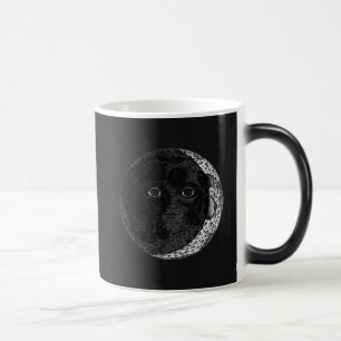 Taza Mágica Moon Face Crescent Hand Drake Tink Ilustracion