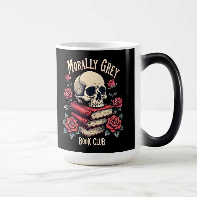 Taza Mágica Moral gris Merch Oscuro Romance Romantasy Smut (Derecha)