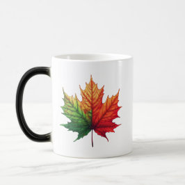 Taza Mágica Morphing de hojas de maple otoño