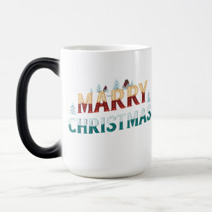 Taza Mágica Morphing festivo Mug 15 oz - "Feliz Navidad"