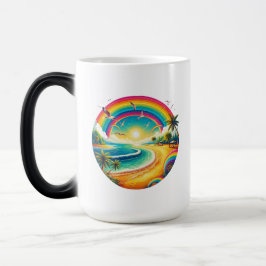 Taza Mágica Morphing grande arcoiris