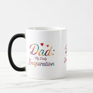 Taza Mágica Morphing Mug 11 oz - "Dad: Mi inspiración diaria