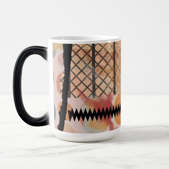 Taza Mágica Morphing mug con diseño abstracto para ser revelad (Izquierda)