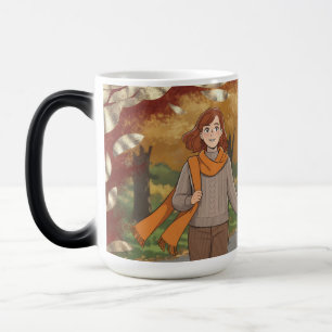 Taza Mágica Morphing Mug del Día del Paseo de Otoño
