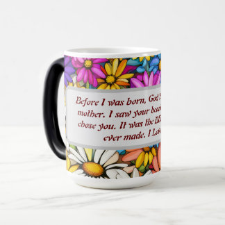 Taza Mágica Morphing Mug - Dios me permita elegir a mi madre