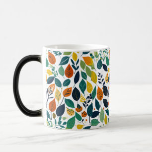 Taza Mágica Morphing Mug - Hojas y patrones de la naturaleza 1