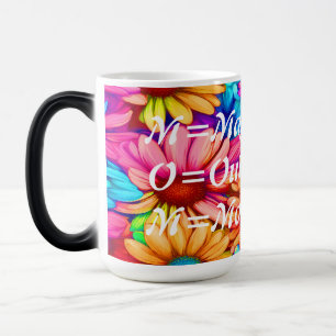 Taza Mágica Morphing Mug-M=Magnífico O=Salto M=Madre