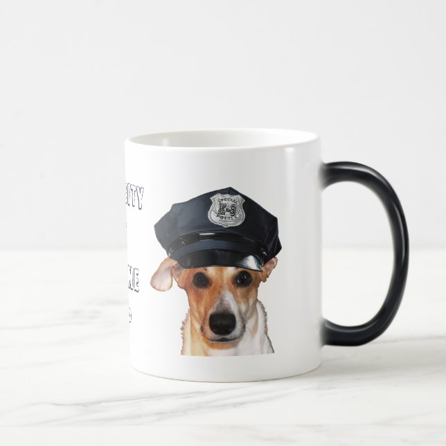 Taza Mágica Morphing Mug - Seguridad de K-9 Cop (Derecha)