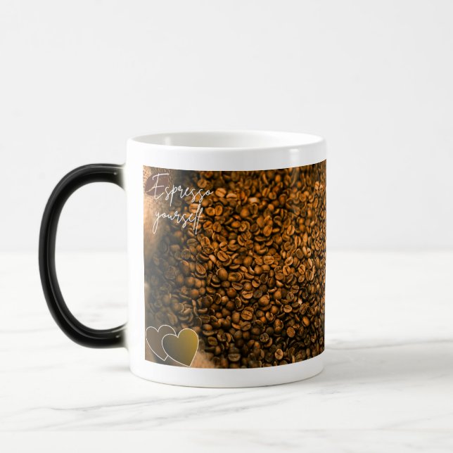 Taza Mágica Morphing mug with coffee theme  (Izquierda)