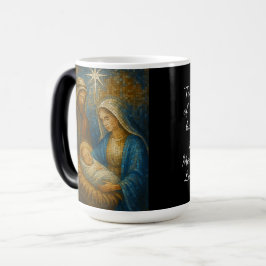 Taza Mágica Mosaico de vidrio tintado de la Natividad | Sagrad